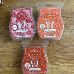 Scentsy Autumn Collection Wax Bars - Red and Orange